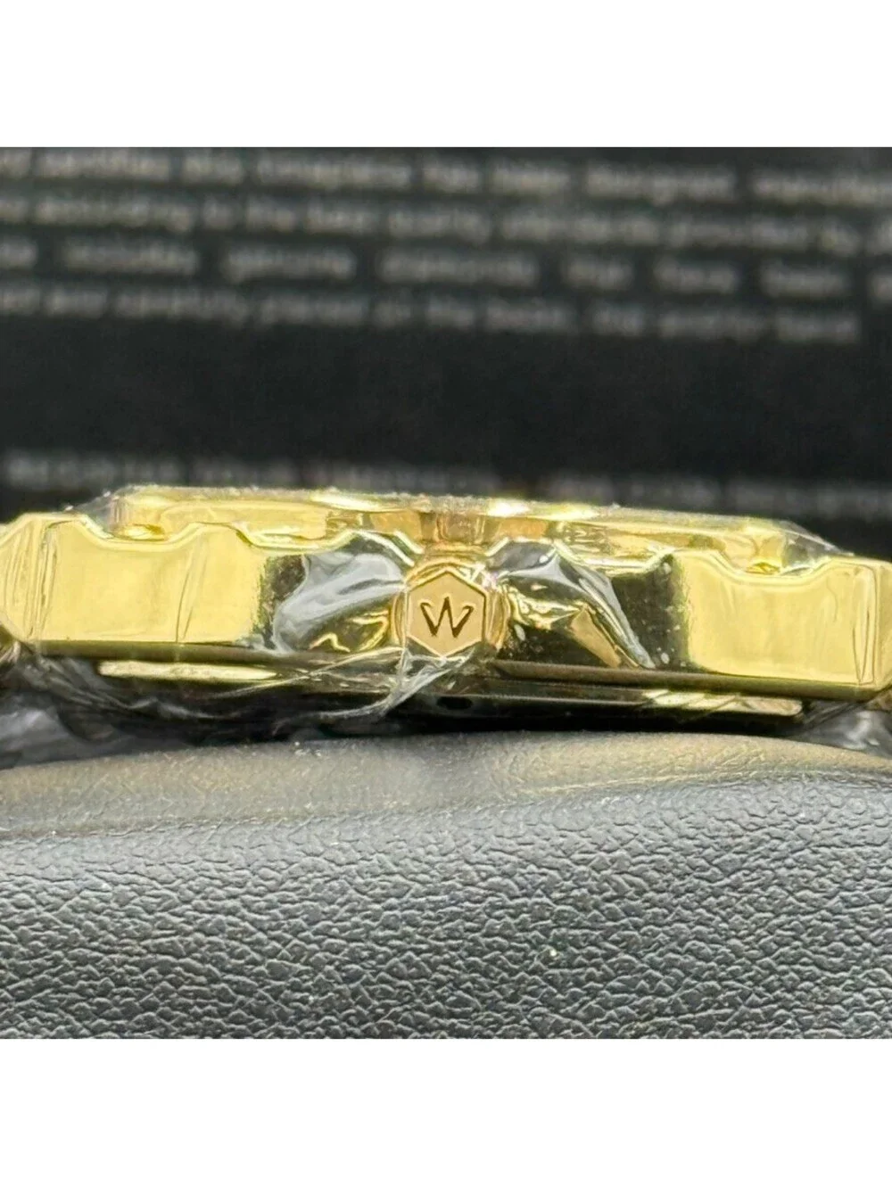 JBW Women's Gold Tone Crystal Accented Watch